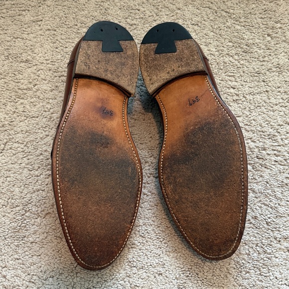 Alden 686 Last Full Strap Calf Leather Loafers Size 10.5 B/D Split Last - Picture 6 of 9